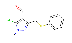 5-chloro-1-methyl-3-[(phenylsulfanyl)methyl]-1h-pyrazole-4-carbaldehyde