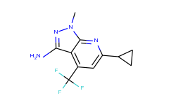 6-cyclopropyl-1-methyl-4-(trifluoromethyl)-1h-pyrazolo[3,4-b]pyridin-3-amine