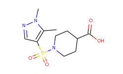 1-(1,5-dimethyl-1h-pyrazole-4-sulfonyl)-piperidine-4-carboxylic acid