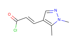 (2e)-3-(1,5-dimethyl-1h-pyrazol-4-yl)-acryloyl chloride