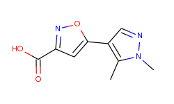 5-(1,5-dimethyl-1h-pyrazol-4-yl)-isoxazole-3-carboxylic acid
