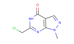 6-(chloromethyl)-1-methyl-1,5-dihydro-4h-pyrazolo[3,4-d]pyrimidin-4-one