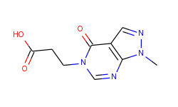 3-(1-methyl-4-oxo-1,4-dihydro-pyrazolo[3,4-d]-pyrimidin-5-yl)-propionic acid