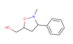 (2-methyl-3-phenyltetrahydro-5-isoxazolyl)methanol