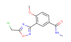 3-[5-(chloromethyl)-1,2,4-oxadiazol-3-yl]-4-methoxy-n-methylbenzamide