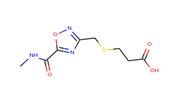 3-[({5-[(methylamino)carbonyl]-1,2,4-oxadiazol-3-yl}methyl)thio]propanoic acid