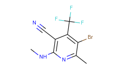 5-bromo-6-methyl-2-(methylamino)-4-(trifluoromethyl)nicotinonitrile