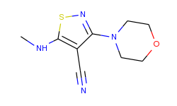 5-(methylamino)-3-morpholino-4-isothiazolecarbonitrile