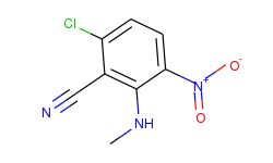 6-chloro-2-(methylamino)-3-nitrobenzenecarbonitrile