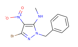 n-(1-benzyl-3-bromo-4-nitro-1h-pyrazol-5-yl)-n-methylamine