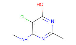 5-chloro-2-methyl-6-(methylamino)-4-pyrimidinol