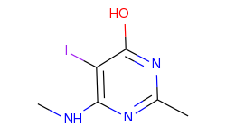 5-iodo-2-methyl-6-(methylamino)-4-pyrimidinol