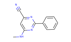 6-(methylamino)-2-phenylpyrimidine-4-carbonitrile