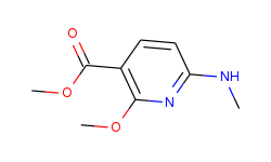 methyl 2-methoxy-6-(methylamino)nicotinate