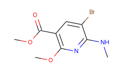 methyl 5-bromo-2-methoxy-6-(methylamino)nicotinate