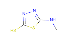 5-methylamino-[1,3,4]thiadiazole-2-thiol
