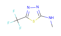 2-methylamino-5-(trifluoromethyl)-1,3,4-thiadiazole