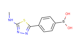 4-(5-(methylamino)-1,3,4-thiadiazol-2-yl)phenylboronic acid