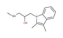 1-(2,3-dimethyl-indol-1-yl)-3-methylamino-propan-2-ol