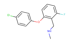 2-(4-chlorophenoxy)-6-fluoro-n-methylbenzylamine