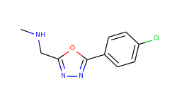 [5-(4-chlorophenyl)-1,3,4-oxadiazol-2-yl]-n-methylmethanamine
