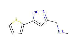 n-methyl-1-[5-(2-thienyl)-1h-pyrazol-3-yl]-methanamine