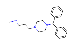 3-(4-benzhydryl-1-piperazinyl)-n-methyl-1-propanamine