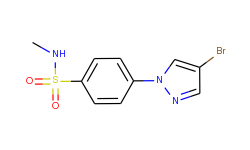n-methyl 4-(4-bromopyrazol-1-yl)benzenesulfonamide