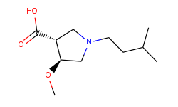 (3r,4s)-4-methoxy-1-(3-methylbutyl)pyrrolidine-3-carboxylic acid