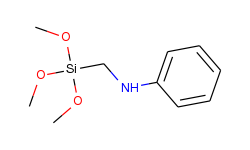 Benzenamine, N-[(trimethoxysilyl)methyl]-