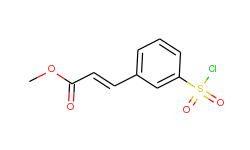 2-Propenoic acid, 3-[3-(chlorosulfonyl)phenyl]-, methyl ester, (2E)-