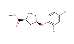 methyl (2s,4s)-4-(2-bromo-4-chlorophenoxy)-2-pyrrolidinecarboxylate