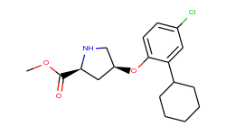 methyl (2s,4s)-4-(4-chloro-2-cyclohexylphenoxy)-2-pyrrolidinecarboxylate