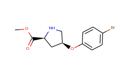 methyl (2s,4s)-4-(4-bromophenoxy)-2-pyrrolidinecarboxylate