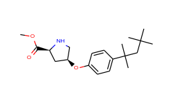 methyl (2s,4s)-4-[4-(1,1,3,3-tetramethylbutyl)-phenoxy]-2-pyrrolidinecarboxylate