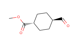 Cyclohexanecarboxylic acid, 4-formyl-, methyl ester, trans-