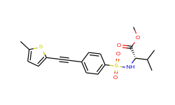 L-Valine, N-[[4-[(5-methyl-2-thienyl)ethynyl]phenyl]sulfonyl]-, methyl ester