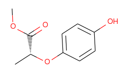 Propanoic acid, 2-(4-hydroxyphenoxy)-, methyl ester, (2R)-