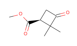 Cyclobutanecarboxylic acid, 2,2-dimethyl-3-oxo-, methyl ester, (1S)-