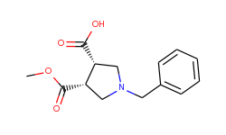 (cis-racemic)-1-Benzylpyrrolidine-3,4-dicarboxylic acid monomethyl ester