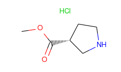 3-Pyrrolidinecarboxylic acid, methyl ester, hydrochloride, (3R)-