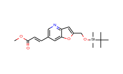 (e)-methyl 3-(2-((tert-butyldimethylsilyloxy)-methyl)furo[3,2-b]pyridin-6-yl)acrylate