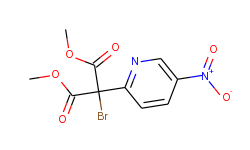 dimethyl 2-bromo-2-(5-nitro-2-pyridinyl)malonate