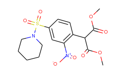 dimethyl 2-[2-nitro-4-(piperidinosulfonyl)phenyl]-malonate