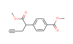 α-propargylhomoterephthalic acid dimethyl ester