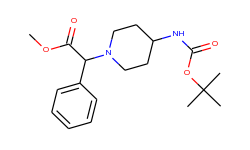 methyl 2-{4-[(tert-butoxycarbonyl)amino]-piperidino}-2-phenylacetate