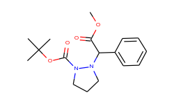 tert-butyl 2-(2-methoxy-2-oxo-1-phenylethyl)-1-pyrazolidinecarboxylate