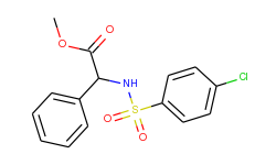 methyl 2-{[(4-chlorophenyl)sulfonyl]amino}-2-phenylacetate