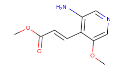 methyl 3-(3-amino-5-methoxypyridin-4-yl)acrylate