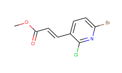 methyl 3-(6-bromo-2-chloropyridin-3-yl)acrylate